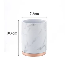 마블링 세라믹 욕실 키트 가정용 화장품 워시 세트 욕실 5 종 세트 입 컵 로션 병 칫솔 홀더 비누 접시, Mouth cup
