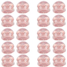 18k도금 뒷마개 뒷장식 실리콘 투명 귀걸이 귀막힘 피어싱마개 침귀걸이용 클러치 세트 Ear plug