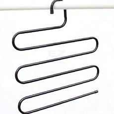 옷장정리 5단 바지걸이 블랙 5단수납걸이 옷걸이5단 옷장바지걸이