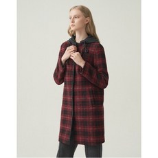 니트 후드 레드 체크MDBEAXWA111 497663