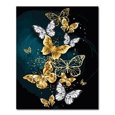 명화그리기 DIY 유화 세트 그림 액자 해바라기 아트홀릭, A44_고결한 나비, 1개