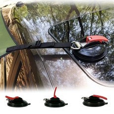 LxU 초강력 차박 큐방 4p 세트 타프 텐트 고정 흡착고리, 검정색