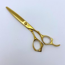 Kawasaki 川崎 日本正貨 小柳葉剪刀 美髮專業剪刀 打薄剪刀, 1個, 閃金金