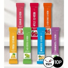 프리미엄 콤부차 세트 7가지 맛 5g×10포 건강 탄산 발효차 건강음료 판촉/선물용, 레몬 10포
