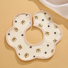 데이희 엄마턱받이 침받이 띠침받이, 1개, 호랑이 머리