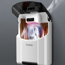 Smabat 벽걸이 수저통 수저걸이통 물빠짐수저통uv습기제기, 1개