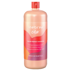 inebrya 紅鑽完美護色髮浴髮膜組 染後護色 鎖色保濕 柔順亮澤 髮廊級護理, 1, 1L