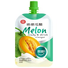 哈密瓜醋飲，即飲包裝，清新口感，隨時補充水果營養, 1個, 100ml