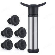 진공 와인 보호기 세트 펌프 고무 화이트 맥주 신선한 블랙 밀봉 유지 마개, set 3