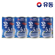 유동 꽁치, 4개, 400g