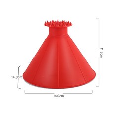 제설기 염화칼슘 살포기 열선 넉가래 제설제 겨울 자동차 창 앞 유리 매직 아이스 스크레이퍼 오일 깔때기, 1개