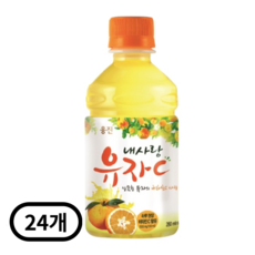 웅진 내사랑유자C, 280ml, 24개
