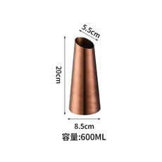 레스토랑 물 주전자 .0L 오마카세 스테인레스 스테인리스, AM. 로즈골드 색상의 사선형 와인 디스펜서 소형 60