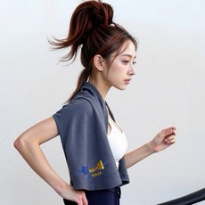 루파 짐핏 피트니스 타올 세트, 1세트, 그레이