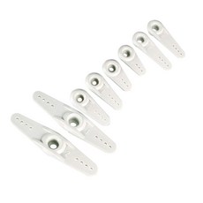 플라스틱 서보 암 25T 흰색 3mm 홀 싱글/더블 후타바 1세트용, uxcell 플라스틱 서보 암 25T 흰색 3mm 홀, 1개