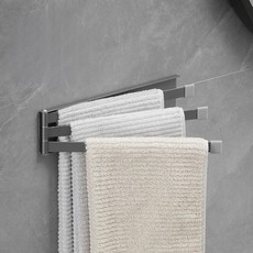 세오나 다용도 무타공 틈새 건조대 행주건조대 행주걸이 수건걸이, 실버, 1개