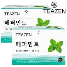 티젠 [티젠] 페퍼민트 허브차 20+20티백 총40T 페퍼민트100%, 40개, 1.2ml, 20개입