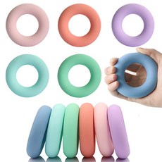 VOLAR 미니 악력기 강도별 도넛형 6종 세트, 혼합색상, 1세트