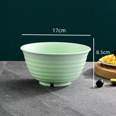 小麥秸稈碗 日式拉麵碗 湯碗, 綠色【大號碗1100ml】, 1個