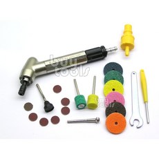 BuyTools 氣動筆型刻磨機 45度彎頭 3mm柄徑 台灣製造 專業級刻磨工具, 1個