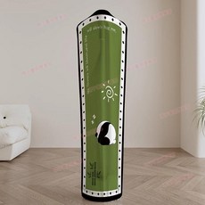 掛燙機防塵罩 家用熨燙機保護套 立式雙杆全包罩, 1個, 2046熊貓睡覺,【升級加大】高度170以內通用