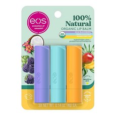 Eos 시어 립밤 3개입 1세트 (아사이 블랙베리 프레시 코코넛 망고 넥타), Eos 시어 립밤 3개입 1세트 (아사이 블랙베리, 프