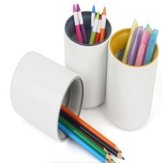 책상 원형 펜꽂이 연필꽂이 정리함 시스맥스연필꽂이, 프러시안 블루, 프러시안 블루