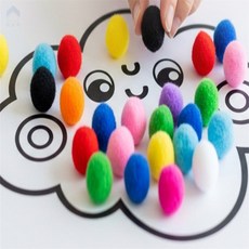 아보하 뿅뿅이 50mm 스팽글, 빨강