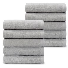 코튼앨리 호텔수건 130g 데일리 세면타올 빠른 건조 타올, 10개, 그레이