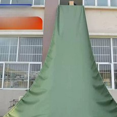 하역 미끄럼틀 타포린 내리기 이송 물류 이사 캔버스 컨베이어 슬라이드 운송 장비, 1개, 고강도 실크 캔버스 코팅없음