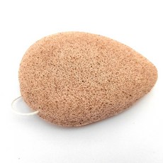 核桃籽蒟蒻洗臉撲 雙面潔顏棉 水滴型潔面海綿 溫和清潔毛孔 卸妝洗臉兩用, 1個, 全核桃籽