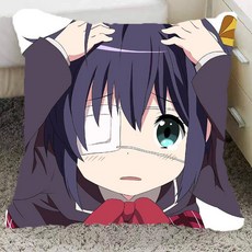 중2병도 사랑을 이야기하자 베개 작은 새 여섯 꽃 주변 베개 핸드메이드 카드 통 베개 학생 생일 선물, 9-양면 동일 이미지