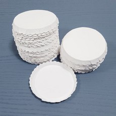 반코팅 종이 컵뚜껑 65mm 50장, 1세트, 화이트