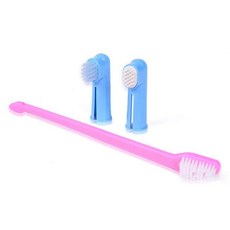 살림냥 반려견 칫솔 애견칫솔, 옐로우