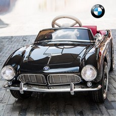 BMW 정품 인증 507 어린이 전기 자동차 4륜 원격 제어 붕붕카 아기 전동차 조카 선물, 듀얼드라이브+전자식스티어링+방폭휠+리모콘, 블랙, 1개