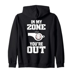 앰파이어 인 마이존 Youre Out Whistle 야구 심판 지퍼 파카