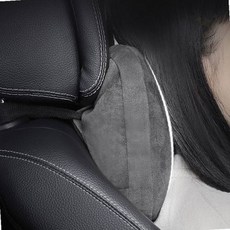 차량용 목쿠션 헤드레스트 목받침 운전석 보조석 경추보호 장시간운전 편안한 착용감, 1개, 차량용목쿠션SC 브라운