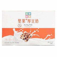 逗留時光堅果厚豆奶 無糖 全素 非基改 植物奶20gx12入盒 小瓢蟲生機坊, 1個