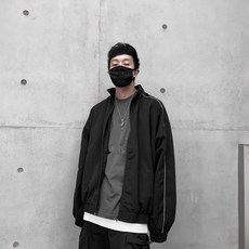 MKST.STUDIO 韓國街頭 雙反光條機能尼龍外套