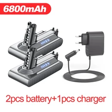 For Dyson 충전지 다이슨 V10 시리즈 25.2V 배터리 SV12 앱솔루트 애니멀 파워 툴 6800mAh 진공 청소기 충, 01 set 4, 01 China Mainland