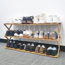 원터치 접이식 신발수납장 슬림 좁은현관 신발장 다용도 물건 수납 선반 ( 3단 98cm ), 3단98cm