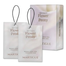 Martigue 香氛袋車用芳香劑2入, 花漾牡丹, 1套