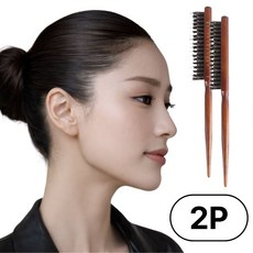 비온엑스 프리미엄 여성 슬릭번 돈모빗, 2개, 우드