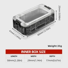 ZYZHE 2/4Pcs 낚시 도구 보관 상자 조립 및 분해 가능 자기 흡수 후크 액세서리 장비, 01 2pcs