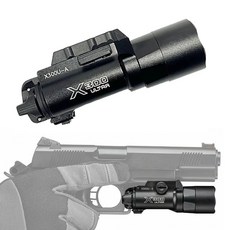 X300U 웨폰 LED 라이트 20mm 레일 장착 핸드건 라이트 에어소프트건 광학장비 서바이벌 악세사리 밀리터리용품 군장, TAN(황색계열), 1개