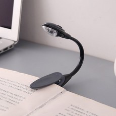 LED 휴대용 집게 독서등 클립형 미니 침대 북라이트, 상세페이지 참조