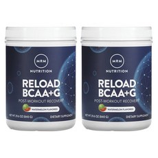MRM 엠알엠 뉴트리션 Reload BCAA G 아미노산 수박맛 840g x2통
