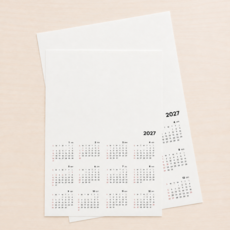 2027년 벽걸이 달력 만들기 DIY 무지 행잉 포스터 캘린더 캘리그라피 미술 수채화, B4달력, 1장, 달력단품