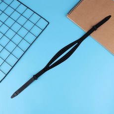 고글 범용 실리콘 1PC 고글 착용 높은 다이빙 스트랩 교체 스노클링 고탄성 스트, 1개, Black