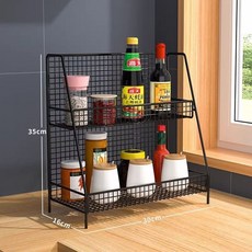 【開發票/統編】杯子收納置物架 保溫杯水杯防塵架 桌麵多層杯架 廚房調味料瓶置物架 酒吧咖啡館展示用 多層防鏽設計, 黑色雙層, 1個